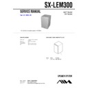 Sony SX-LEM300, XR-EM300 Service Manual
