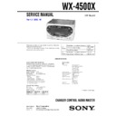 Sony WX-4500X Service Manual