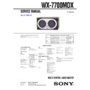 wx-7700mdx service manual