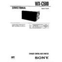 Sony WX-C500 Service Manual