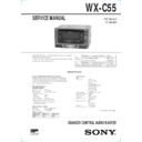 Sony WX-C5000, WX-C55 Service Manual
