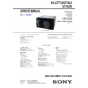 Sony WX-GT77UI, WX-GT78UI, WX-GT78UIM Service Manual