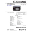 Sony WX-VX55, WX-VX55S Service Manual
