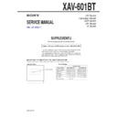 Sony XAV-601BT (serv.man3) Service Manual