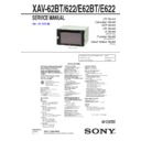 Sony XAV-622, XAV-62BT, XAV-E622, XAV-E62BT Service Manual
