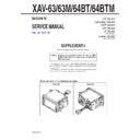 Sony XAV-63, XAV-63M, XAV-64BT, XAV-64BTM (serv.man2) Service Manual