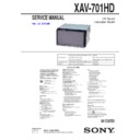 Sony XAV-701HD Service Manual