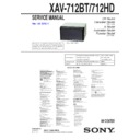 Sony XAV-712BT, XAV-712HD Service Manual
