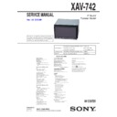Sony XAV-742 Service Manual