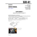 Sony XAV-A1 (serv.man2) Service Manual