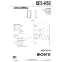 Sony XES-H50 Service Manual