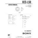Sony XES-L50 Service Manual