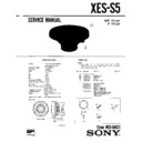 Sony XES-S5 Service Manual