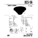 Sony XES-S6 Service Manual