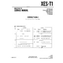 Sony XES-T1 (serv.man2) Service Manual