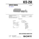 Sony XES-Z50 (serv.man3) Service Manual