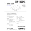 Sony Xm 1002hx Service Manual Free Download