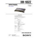 xm-1652z service manual