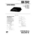 Sony XM-2042 Service Manual