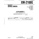 Sony XM-2100G (serv.man2) Service Manual