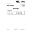 Sony XM-2100G (serv.man4) Service Manual