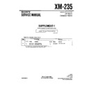Sony XM-235 (serv.man2) Service Manual