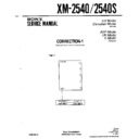 Sony XM-2540, XM-2540S (serv.man3) Service Manual
