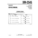 Sony XM-2545 (serv.man2) Service Manual