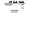 Sony XM-3020, XM-3020S (serv.man2) Service Manual