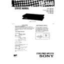 Sony XM-3040 Service Manual