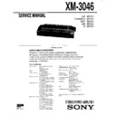 Sony XM-3046 Service Manual