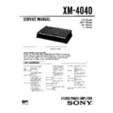 Sony XM-4040 Service Manual