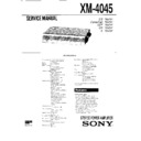 Sony XM-4045 Service Manual