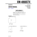 Sony XM-4060GTX (serv.man2) Service Manual