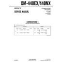 Sony XM-440EX, XM-440NX (serv.man2) Service Manual