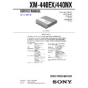 Sony XM-440EX, XM-440NX Service Manual