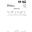 Sony XM-450G (serv.man3) Service Manual