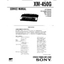 xm-450g service manual