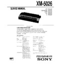 Sony XM-5026 Service Manual