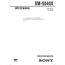 Sony XM-5040X Service Manual