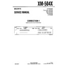 Sony XM-504X (serv.man2) Service Manual