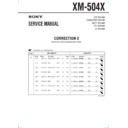 Sony XM-504X (serv.man3) Service Manual