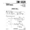 Sony XM-5520 Service Manual