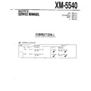 xm-5540 service manual