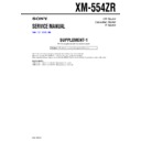Sony XM-554ZR (serv.man2) Service Manual