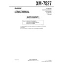 Sony XM-7527 (serv.man2) Service Manual