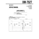 Sony XM-7527 (serv.man3) Service Manual