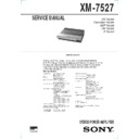 Sony XM-7527 Service Manual