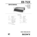 Sony XM-752X Service Manual