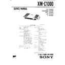 Sony XM-C1000 Service Manual